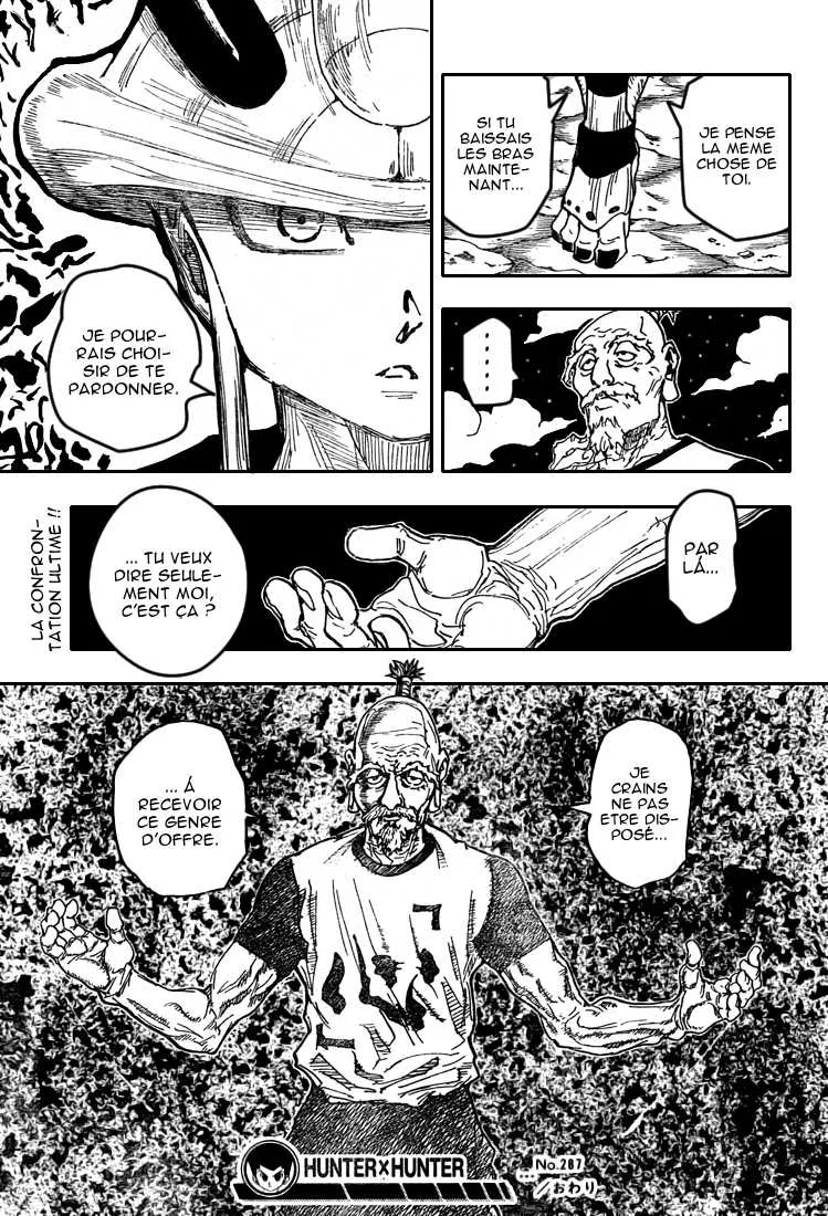 Hunter X Hunter Chapitre 287 page 17