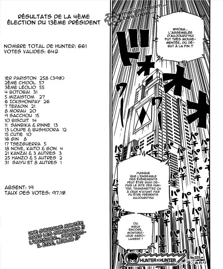 Hunter X Hunter Chapitre 325 page 17