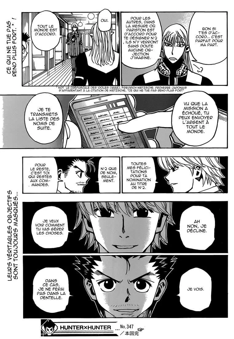 Hunter X Hunter Chapitre 347 page 19