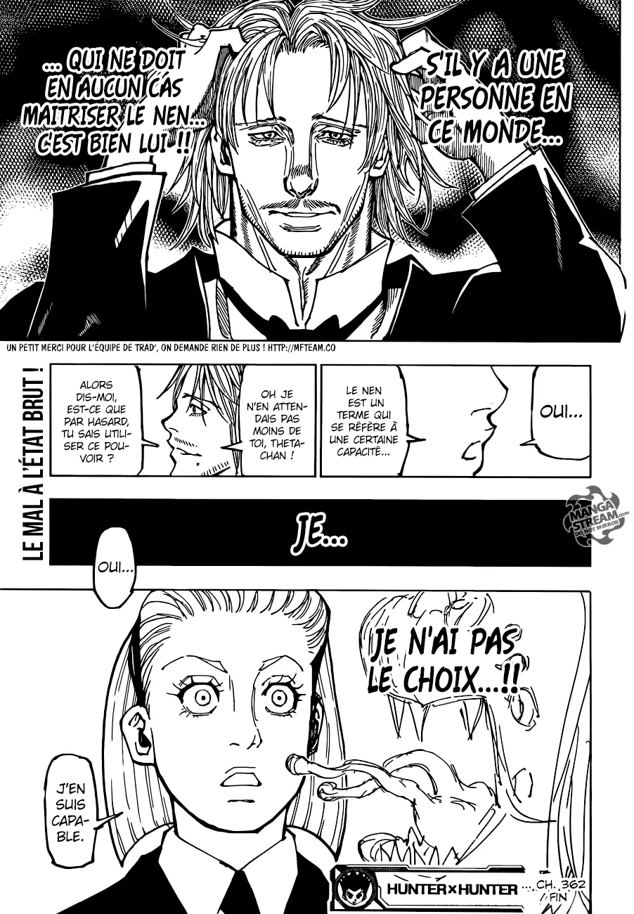 Hunter X Hunter Chapitre 362 page 19