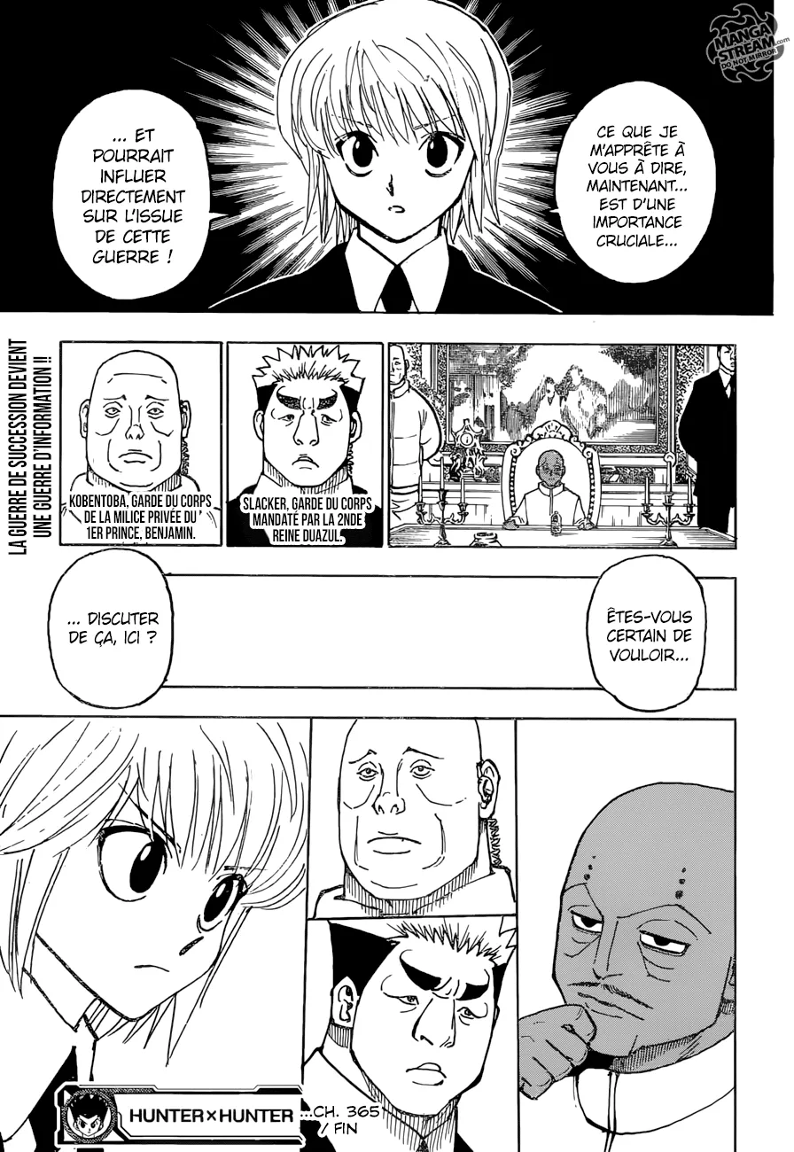 Hunter X Hunter Chapitre 365 page 19