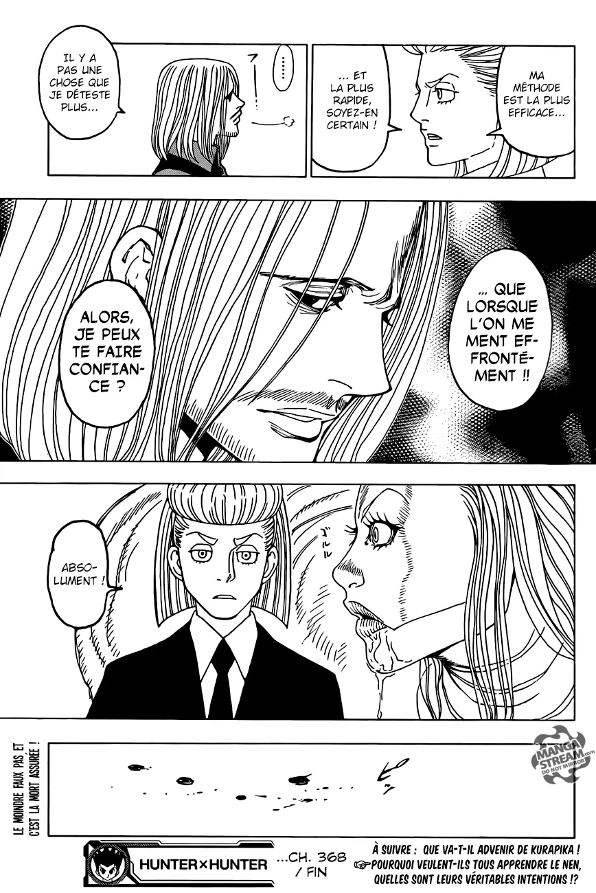 Hunter X Hunter Chapitre 368 page 19
