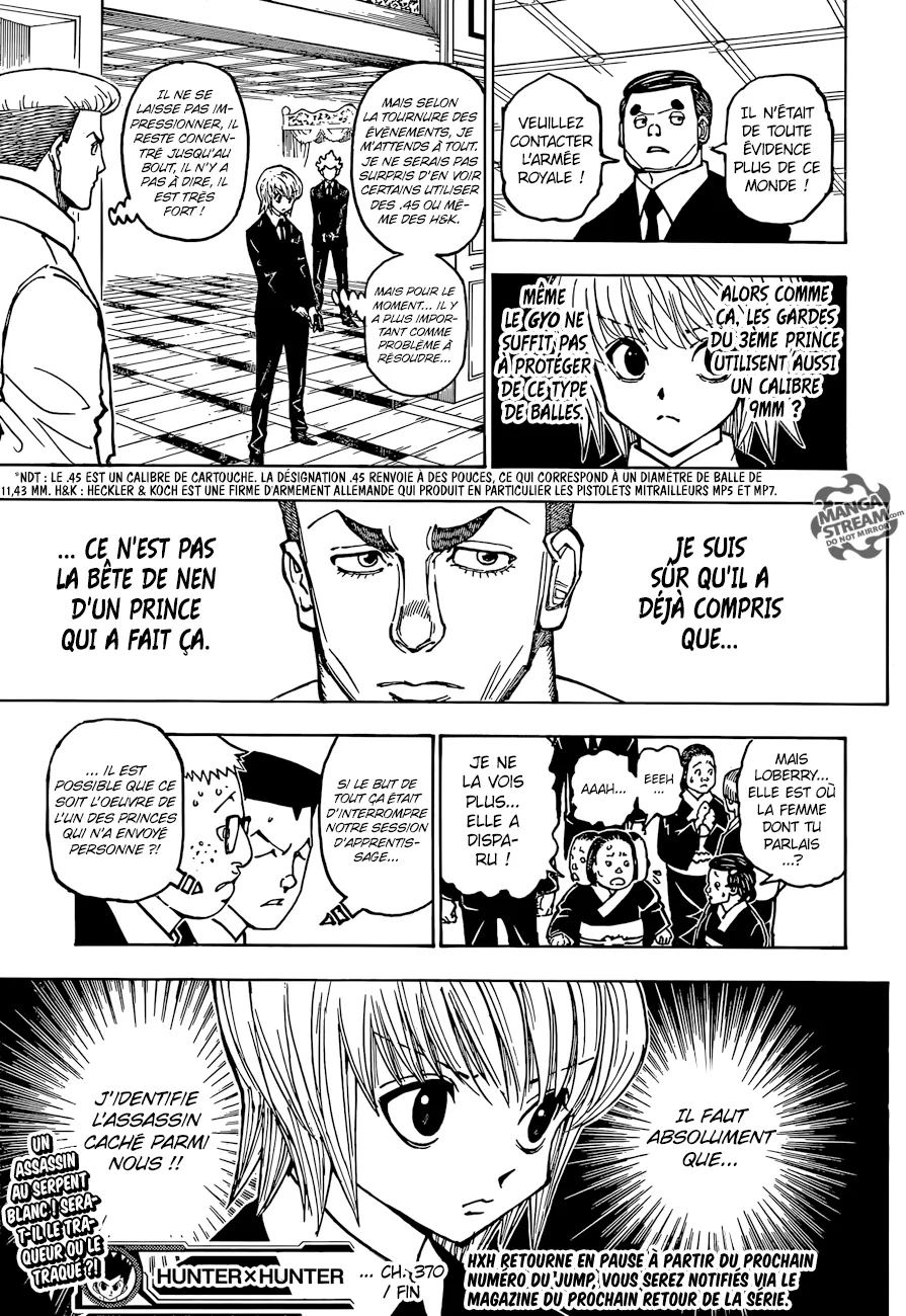 Hunter X Hunter Chapitre 370 page 18