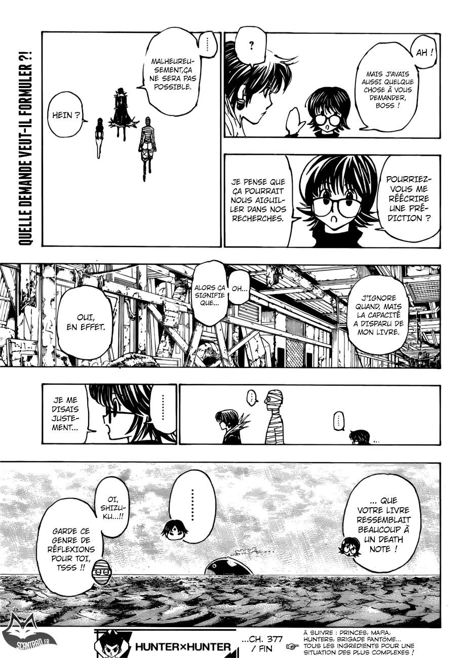 Hunter X Hunter Chapitre 377 page 17