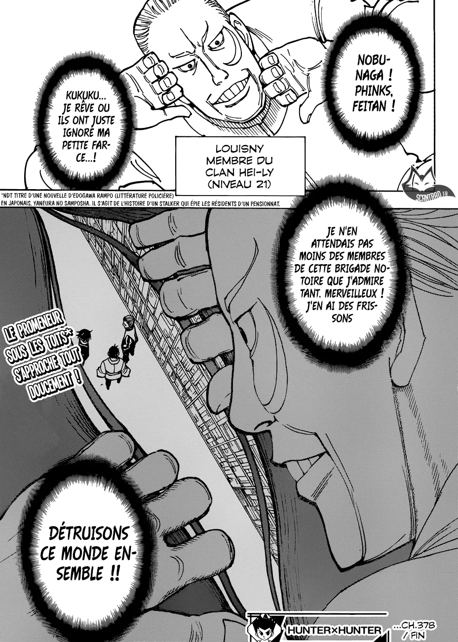Hunter X Hunter Chapitre 378 page 19